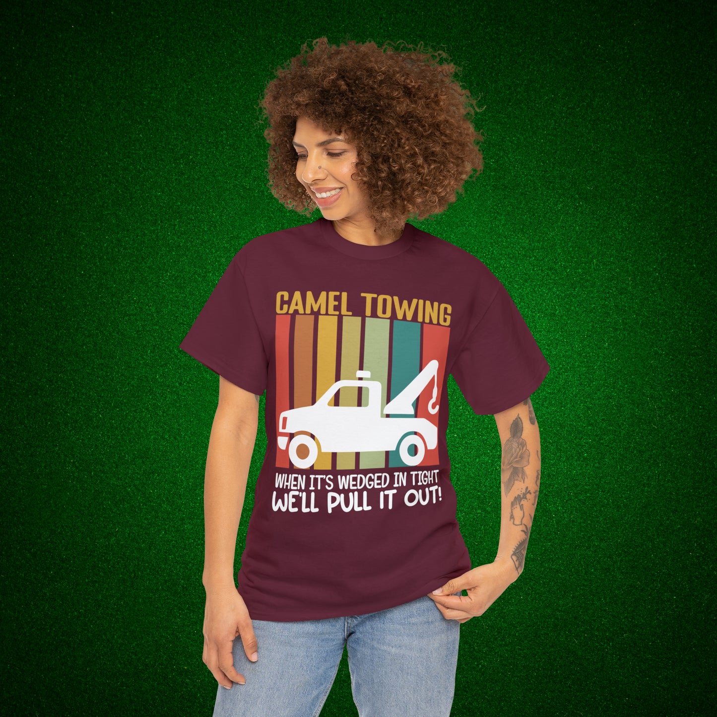 Camel Towing When its wedged in tight we'll pull it out T-Shirt