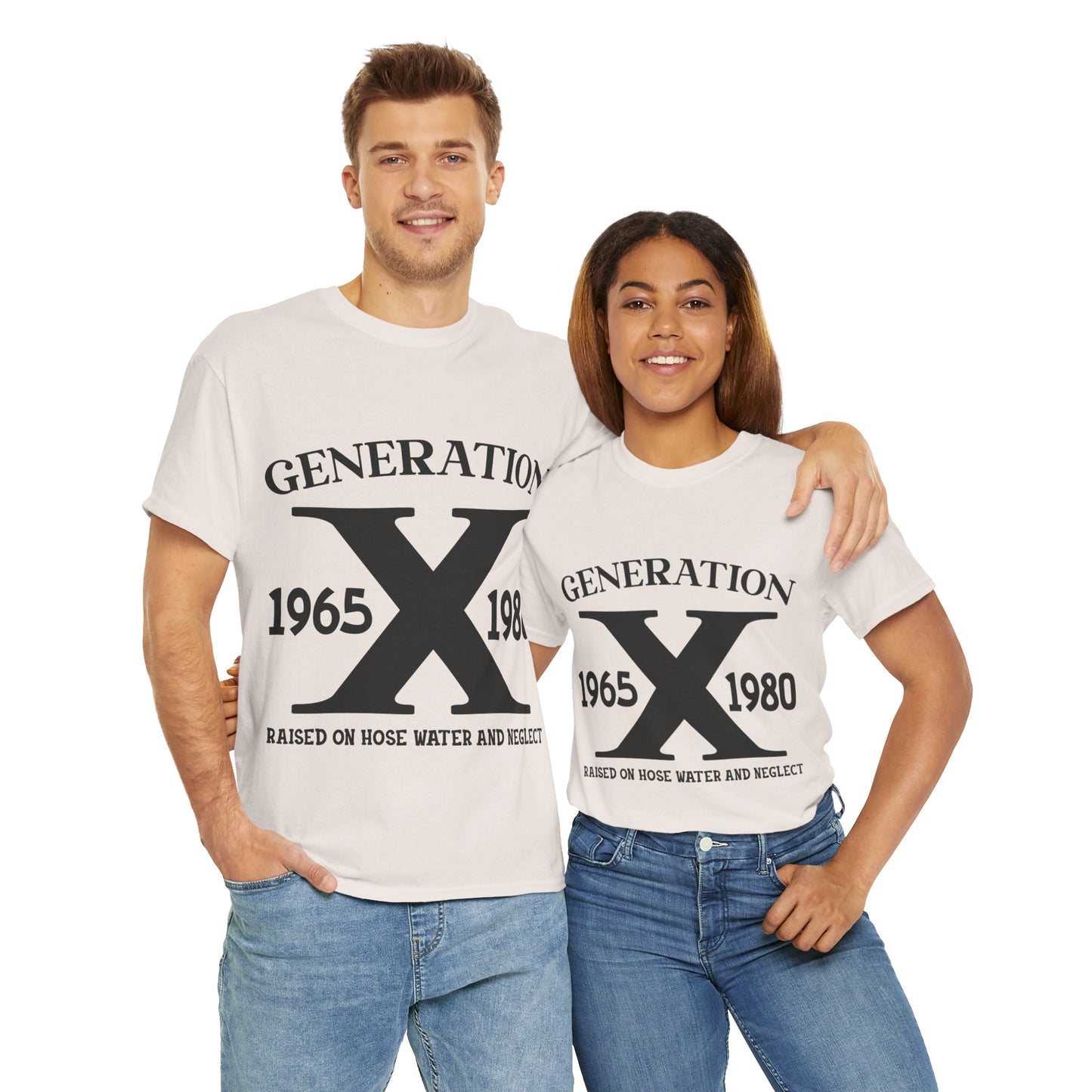 GEN X Raised On Hose Water & Neglect Tshirt Unisex Heavy Cotton