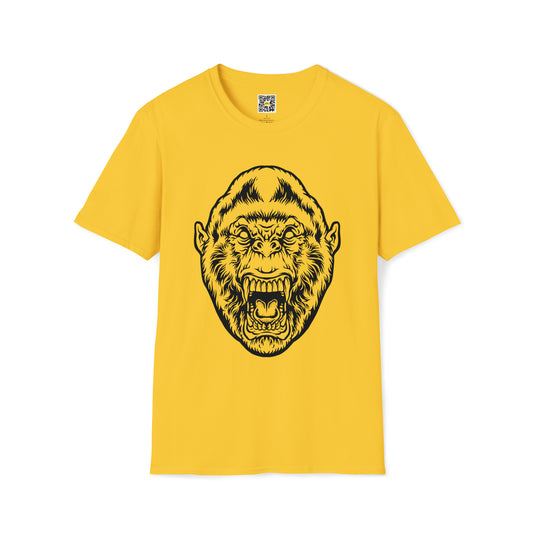 Angry Beast Gorilla Head T-Shirt Jungle Zoo Amazon Animals