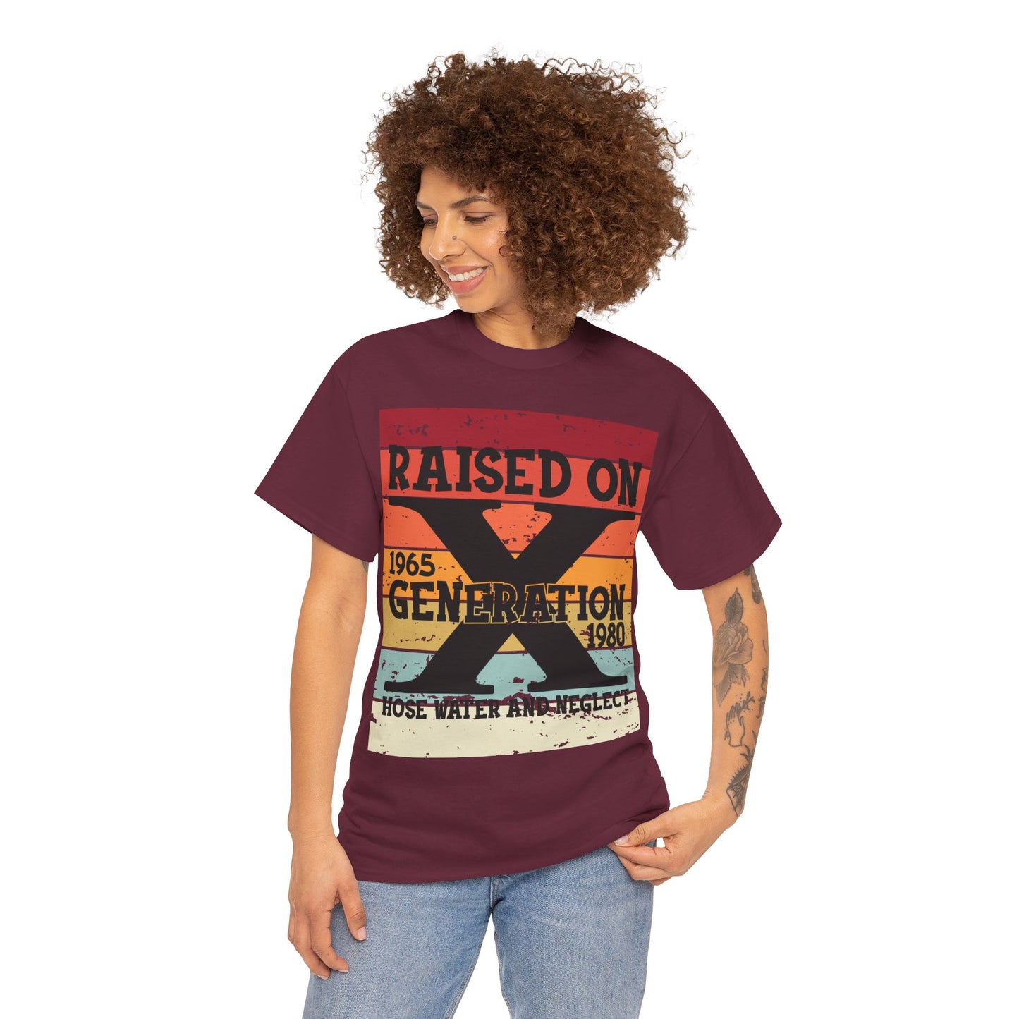 GEN X Raised On Hose Water & Neglect Tshirt Unisex Heavy Cotton