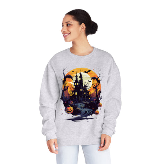 Halloween - Spooky House Unisex NuBlend® Crewneck Sweatshirt