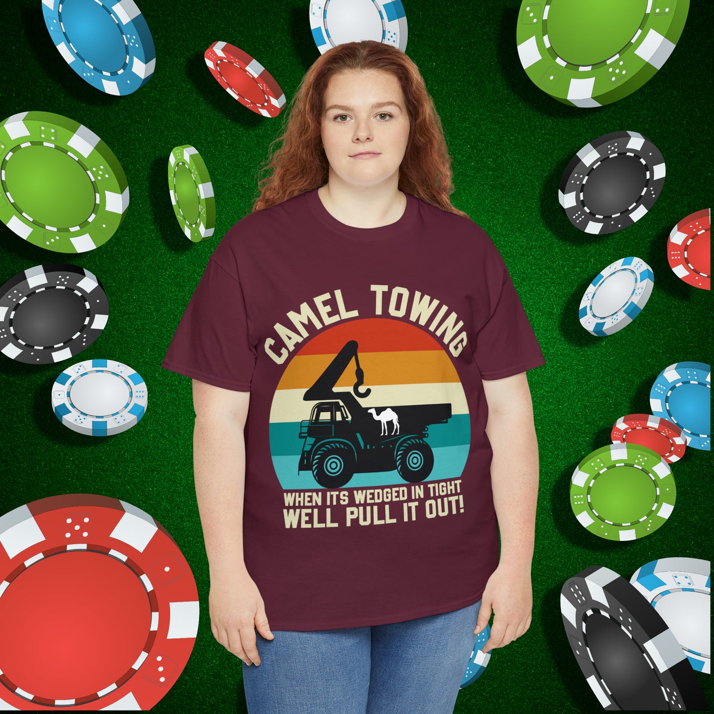 Camel Towing When its wedged in tight we'll pull it out T-Shirt