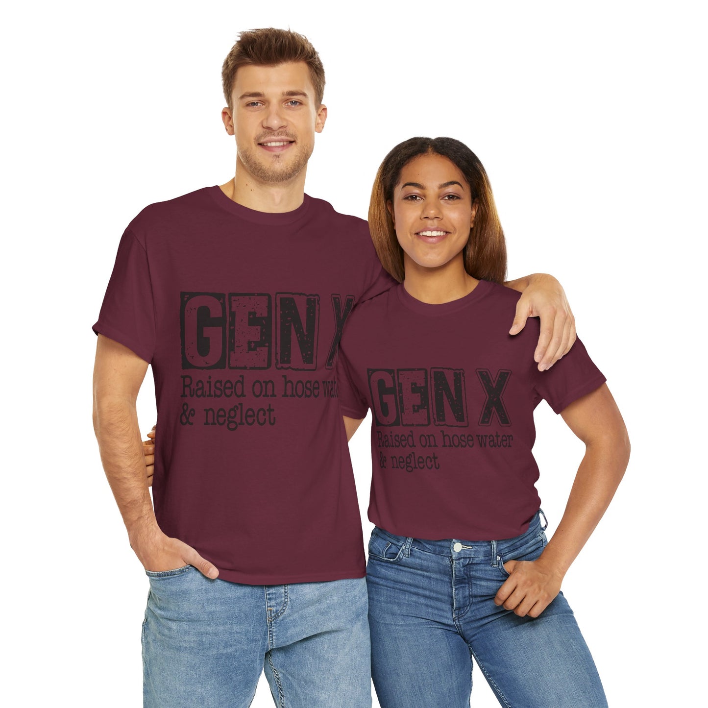 GEN X Raised On Hose Water & Neglect Tshirt Unisex Heavy Cotton