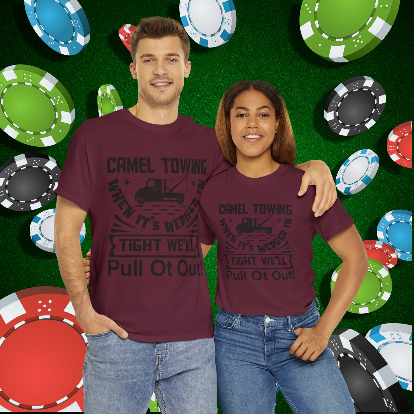 Camel Towing When its wedged in tight we'll pull it out T-Shirt