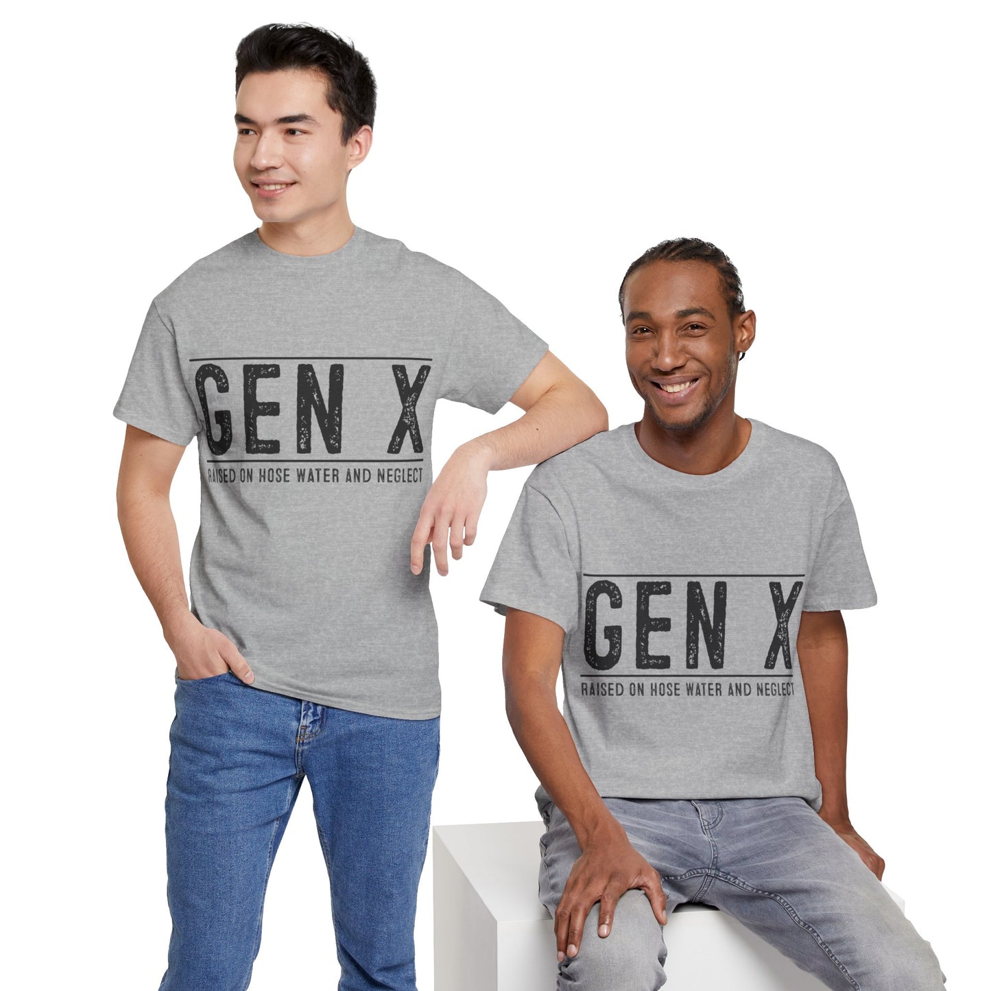 GEN X Raised On Hose Water & Neglect Tshirt Unisex Heavy Cotton