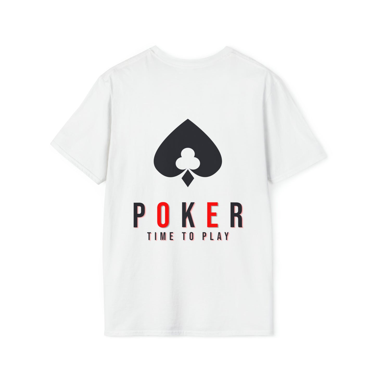 Royal Flush Poker Time to Play T-shirt Front and Back Design