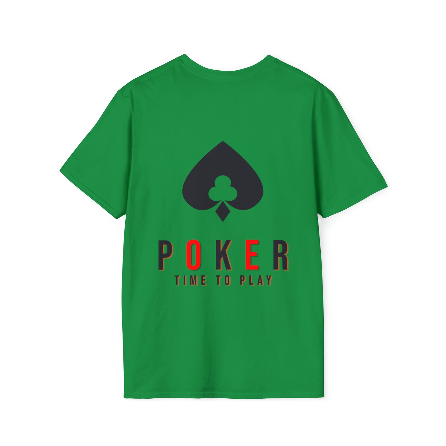 Royal Flush Poker Time to Play T-shirt Front and Back Design