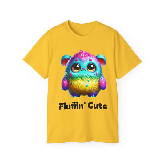 Fluffin' Cute Colorful Monster Unisex Ultra Cotton Tee