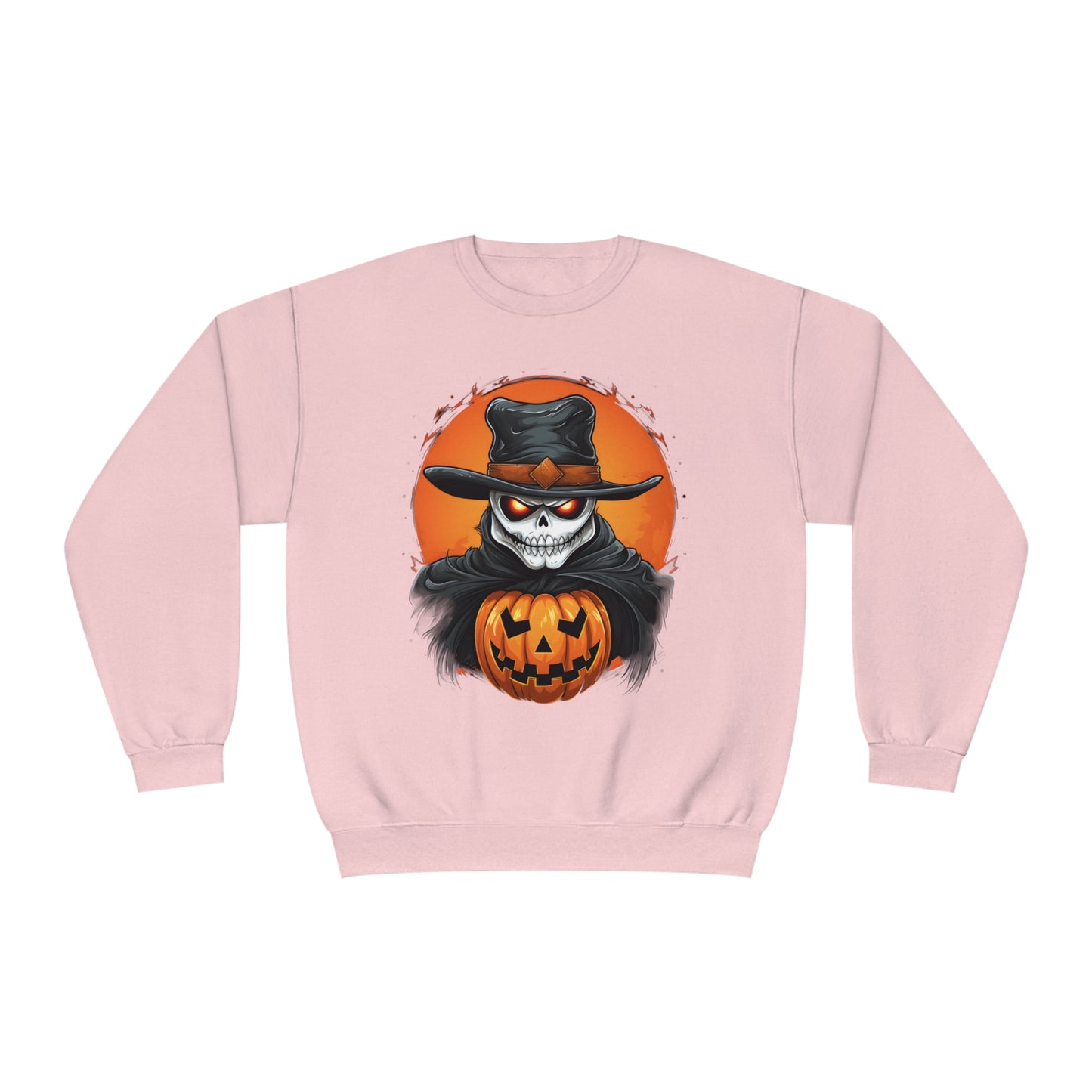 Halloween Cowboy Skeleton Unisex Graphic Shirt Gifts Spooky Long Sleeve Crewneck Shirt Tops