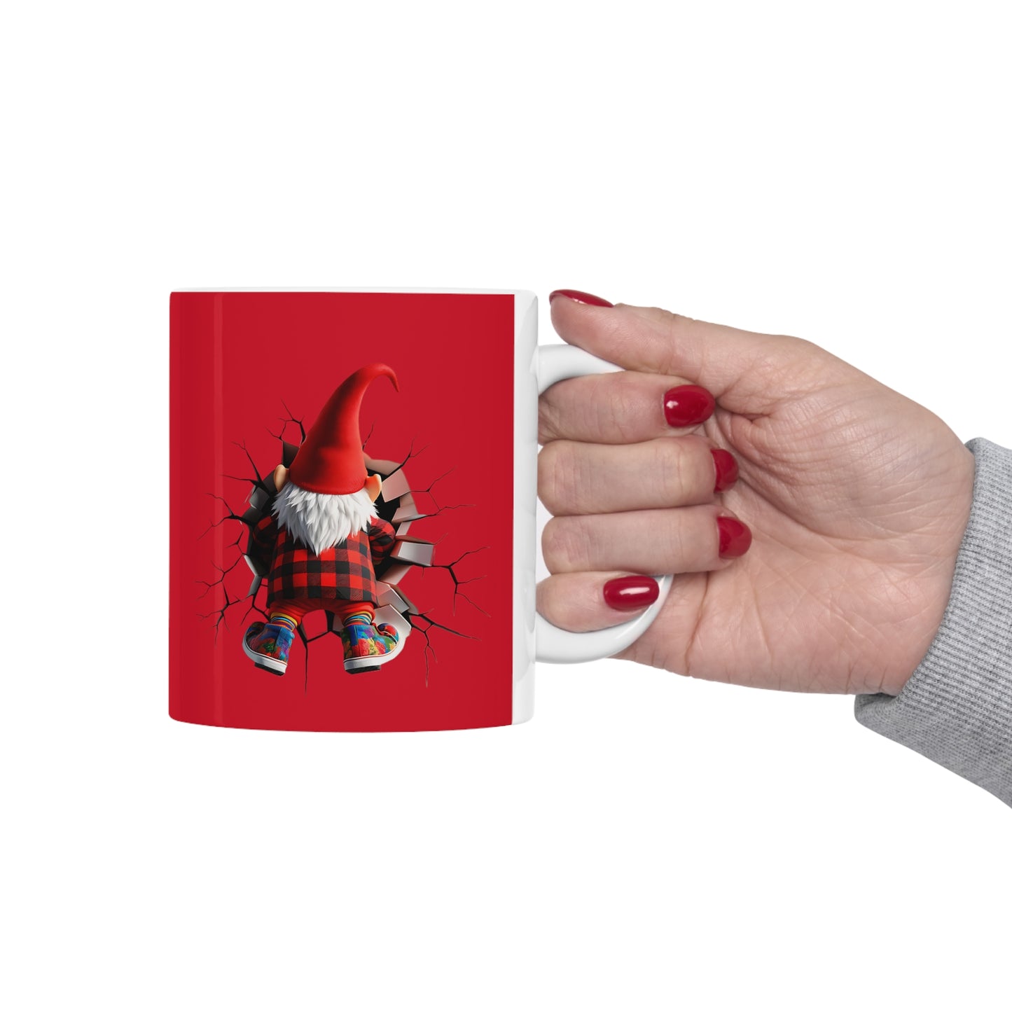 Valentine Gnome 3D Ceramic Mug 11oz