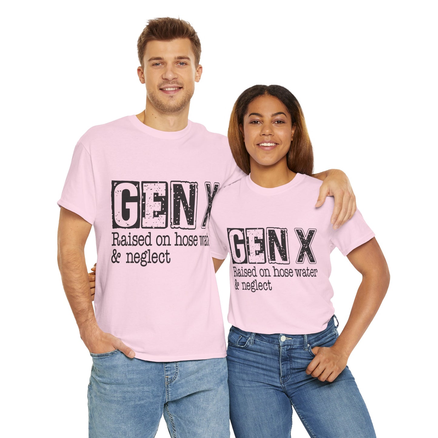 GEN X Raised On Hose Water & Neglect Tshirt Unisex Heavy Cotton