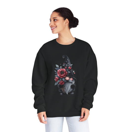 Black Valentine Gnome Unisex NuBlend® Crewneck Sweatshirt