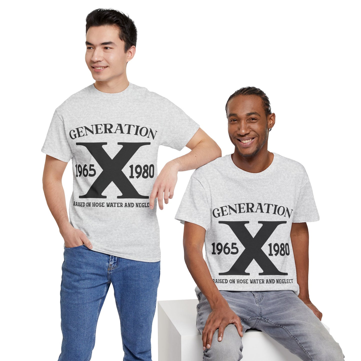 GEN X Raised On Hose Water & Neglect Tshirt Unisex Heavy Cotton