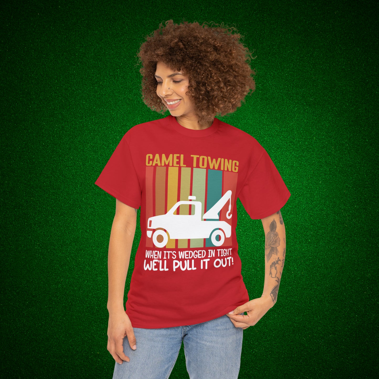 Camel Towing When its wedged in tight we'll pull it out T-Shirt