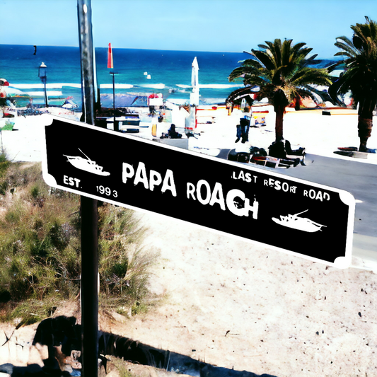 Papa Roach Street Sign 6" X 24" Man Cave Indoor/Outdoor Rock