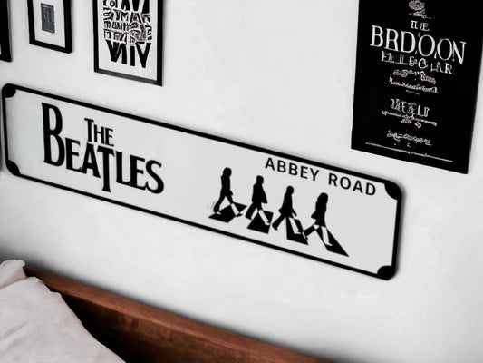 The Beatles Street Sign 6" X 24" Man Cave Indoor/Outdoor Abbey Road