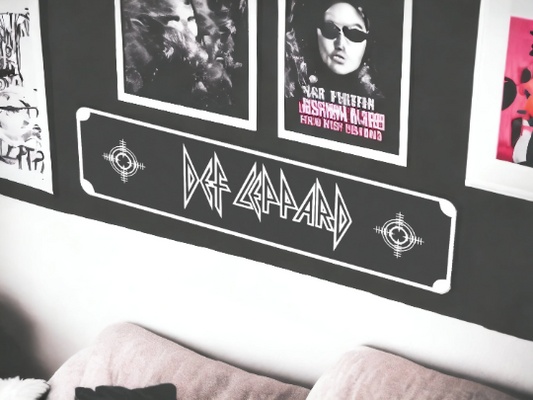 DEF LEPPARD Rock/Metal Street Sign 6" X 24" Man Cave Indoor/Outdoor