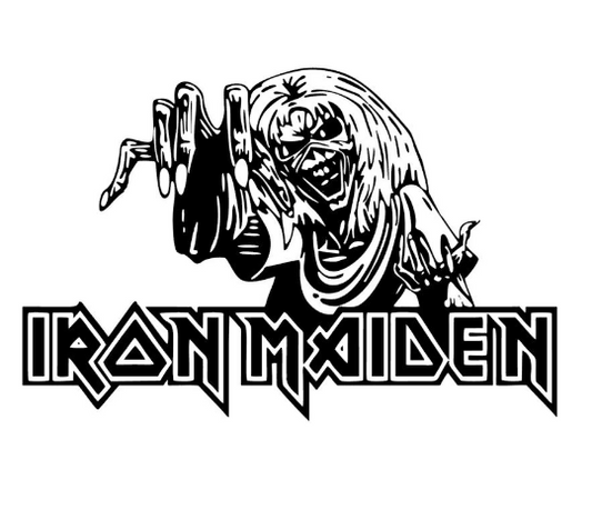 Iron Maiden EDDIE Number of the Beast 11" or 17.5" Vinyl Decal Sticker Truck Car Window